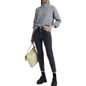 FRAME Ali High-Rise Cigarette Jeans, Size 32, Black, NWT